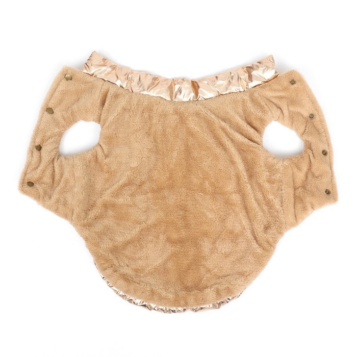 Куртка для собак Куртка для собак "Блеск", M (ДС 30, ОГ 43, ОШ 28 см, до 7 кг), бронзовая