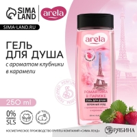 Гель для душа &laquo;Романтика в Париже&raquo;, 250 мл, аромат клубники в карамели, ARELA
