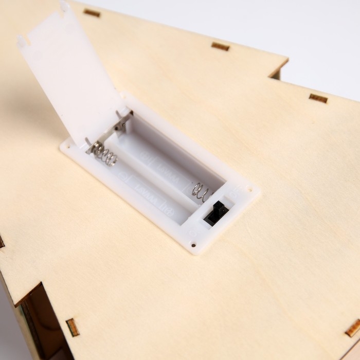 Светодиодная фигура &laquo;Щелкунчик&raquo; 20 &times; 30 &times; 5.5 см, дерево, батарейки AAAх2 (не в комплекте), свечение тёплое белое