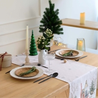 Дорожка на стол Этель "Звери в городе" 40х147 +/- 5 см, 100% хл, саржа 190 гр/м2 Дорожка на стол Этель "Звери в городе" 40х147 +/- 5 см, 100% хл, саржа 190 гр/м2