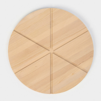 Доска для пиццы Adelica &laquo;Итальяно&raquo;, 6 кусков, d=32 см, толщина 1,8 см, берёза