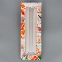 Пакет подарочный под бутылку, упаковка, «Цветы», 36 х 13 х 10 см Пакет подарочный под бутылку, упаковка, «Цветы», 36 х 13 х 10 см