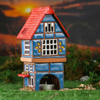 Аромалампа Домик &laquo;Кафе&raquo;, 20 см, ручная работа, микс