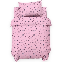 Комплект постельного белья LoveLife "Звезды" 112*143 см, 60*120+20 см, 40*60 см, сатин, 100% хлопок