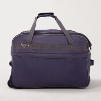 Сумка дорожная на колёсах, отдел на молнии, с увеличением, 2 наружных кармана, длинный ремень, цвет серый Сумка дорожная на колёсах, отдел на молнии, с увеличением, 2 наружных кармана, длинный ремень, цвет серый