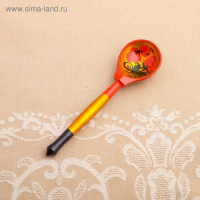 Сахарница, с ложкой, 10&times;9 см, хохлома