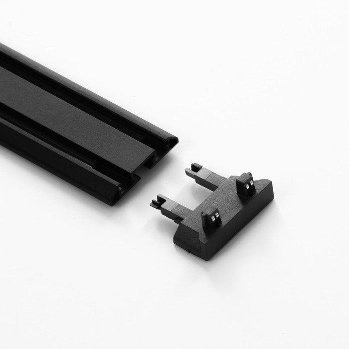 Коннектор стена-потолок SLIM Коннектор стена-потолок SLIM "Г-образный" 4-жильный черный 0,7х4х2см