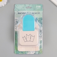 Дырокол фигурный 3в1 рисунок 3,8/5/6,3 см "Флажок" 9х14,9х6,3 см