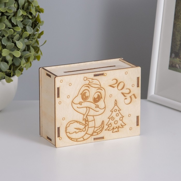 Копилка Копилка "Змейка с ёлочкой" 13х10х5 см