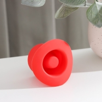 Пробка для бутылки Доляна &laquo;Шляпа&raquo;, 6&times;4,5 см, цвет красный