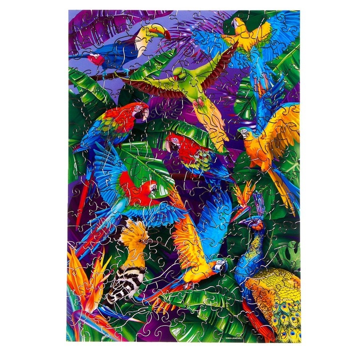 Пазл деревянный фигурный &laquo;Тропическая сказка&raquo;, 166 элементов