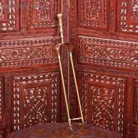 Каминный набор латунь "Царский" (4 предмета) 12,5х12,5х60 см Каминный набор латунь "Царский" (4 предмета) 12,5х12,5х60 см