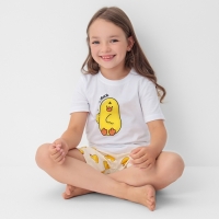 Пижама детская (футболка и шорты) KAFTAN Duck, р-р 32 (110-116) Пижама детская (футболка и шорты) KAFTAN Duck, р-р 32 (110-116)