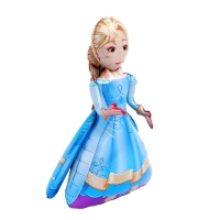 Шар фольгированный 30" &laquo;Девочка в голубом платье&raquo;, под воздух