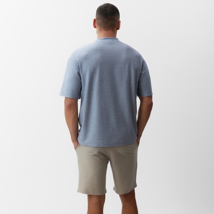 Футболка мужская  MINAKU REGULAR: цвет голубой, размер 48