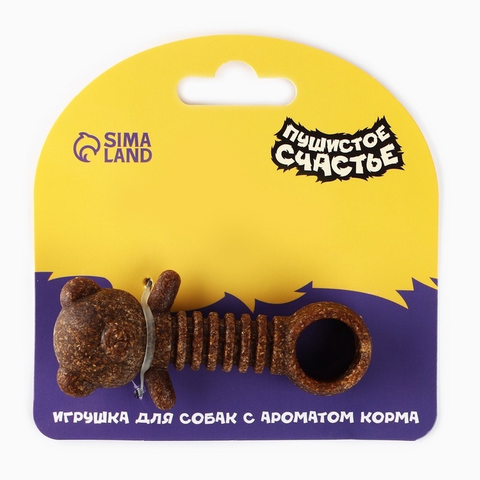 Игрушка для собак жевательная со ароматом корма «Медвежонок», 9 х 4.5 см Игрушка для собак жевательная со ароматом корма «Медвежонок», 9 х 4.5 см