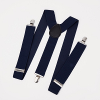 Подтяжки взрослые, ширина 3.5 см, цвет тёмно-синий Подтяжки взрослые, ширина 3.5 см, цвет тёмно-синий