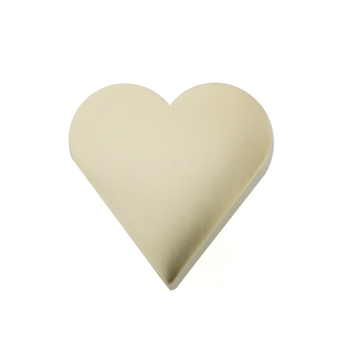 Ручка кнопка мебельная “HEART“, цвет сатиновое золото Ручка кнопка мебельная “HEART“, цвет сатиновое золото