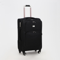 Чемодан средний 52 л (M), отдел на молнии, кодовый замок, с расширением, цвет чёрный Чемодан средний 52 л (M), отдел на молнии, кодовый замок, с расширением, цвет чёрный