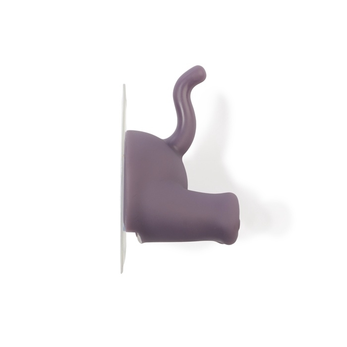 Крючок самоклеящийся CAPPIO MUMURING, однорожковый, фиолетовый