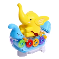 Музыкальная каталка &laquo;Плывущий слонёнок&raquo;, звуковые эффекты, цвета МИКС