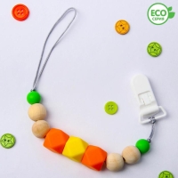 Держатель для соски - пустышки &laquo;Краски лета&raquo;, силиконовый, виды МИКС