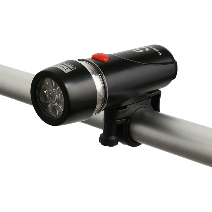 Фонарь велосипедный передний и задний, водонепроницаемый, 5 диодов, 5 режимов, 6 ААА