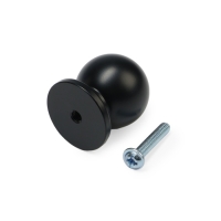 Ручка кнопка CAPPIO RK146, d=25 мм, цвет черный Ручка кнопка CAPPIO RK146, d=25 мм, цвет черный