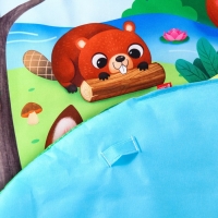 Развивающий коврик с дугами &laquo;Лесные зверята&raquo;, 85х85 см, Крошка Я,