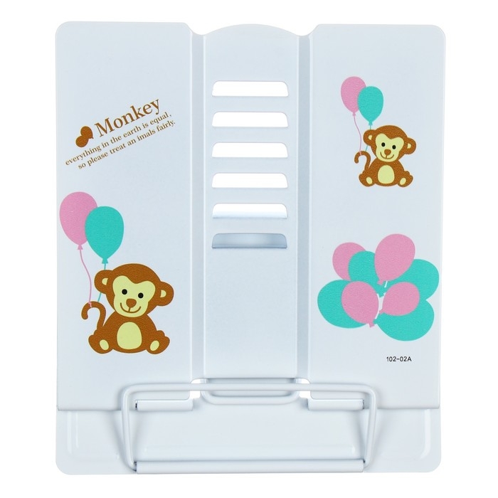 Подставка для книг маленькая 15,2 х 15,2 х 12,5 см Подставка для книг маленькая 15,2 х 15,2 х 12,5 см "Зверушки", металлическая, МИКС