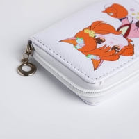 Кошелёк детский на молнии &laquo;Выбражулька&raquo;, цвет белый