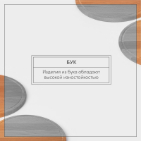 Нaбор досок разделочных с кровостоком нa подстaвке Adelica, 2 шт: d=30 см, d=25 см, мaссив букa