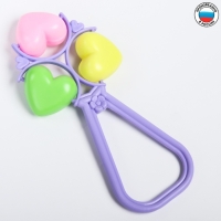 Погремушка на палочке «Сердечки», виды МИКС Погремушка на палочке «Сердечки», виды МИКС