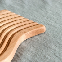 Доска разделочная для подачи и сервировки Adelica &laquo;Волна&raquo;, 31&times;15&times;1,8 см, берёза