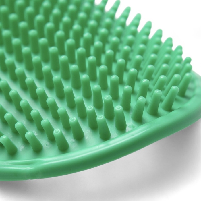 Щётка-наладонник, 12,2 х 8 см, зелёная Щётка-наладонник, 12,2 х 8 см, зелёная