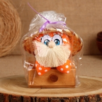 Оберег "Домовой Стасик", на сундуке, 15 х 11 см Оберег "Домовой Стасик", на сундуке, 15 х 11 см