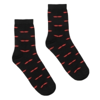 Носки MINAKU &laquo;Усы&raquo;, мужские, цвет чёрный, размер 40-41 (27 см)