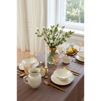 Скатерть "Этель" Shine 150*180 +/-3см, цв.кофейный, пл. 192 г/м2, хл с ВГМО