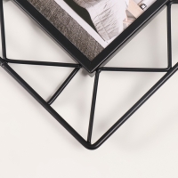 Фоторамка металл на 1 фото 10х15 см "Лофт. Треугольники" черный 18х1х22 см Фоторамка металл на 1 фото 10х15 см "Лофт. Треугольники" черный 18х1х22 см