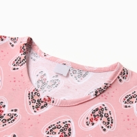 Платье для девочки "Аврора", цвет розовый/сердца, рост 104 см Платье для девочки "Аврора", цвет розовый/сердца, рост 104 см