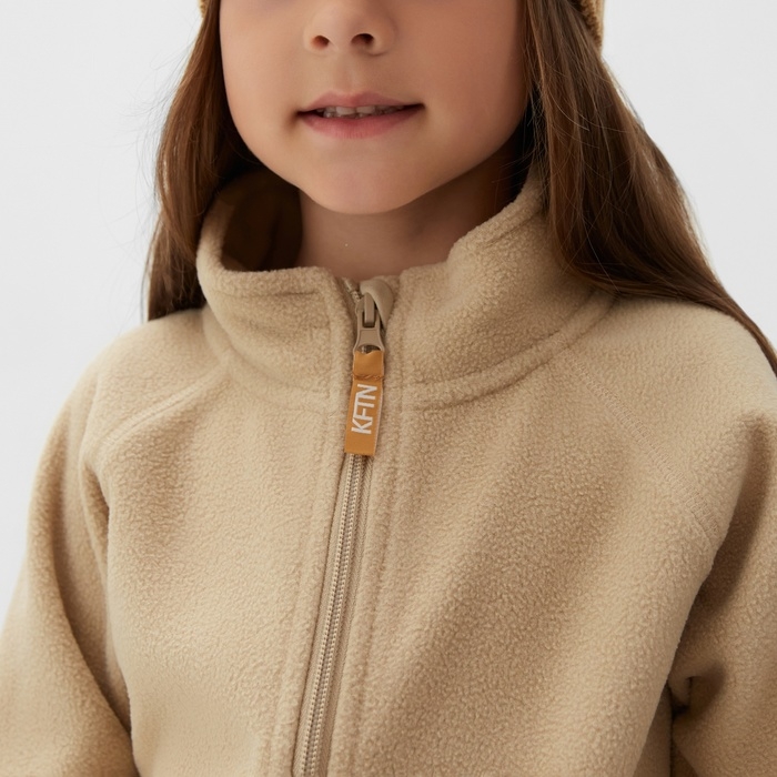Детская кофта на молнии KAFTAN, цв. беж, р 32 (110-116)