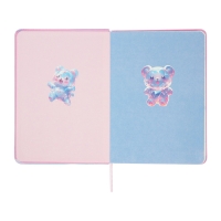 Записная книжка подарочная 96л,линия, цветной срез,обложка ПВХ 3D Мишка (17,7х12,4см) Записная книжка подарочная 96л,линия, цветной срез,обложка ПВХ 3D Мишка (17,7х12,4см)