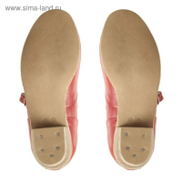 Туфли народные женские, длина по стельке 22,5 см, цвет красный