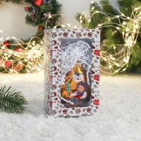 Ёлочная игрушка "Маша и медведь" 10 см