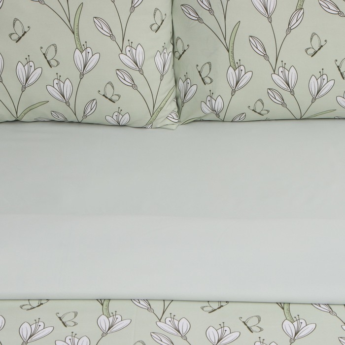 Постельное бельё LoveLife дуэт Tulips 143х215см-2шт,225х240см,50х70см-2шт, жатка, 100% п/э, 100гр/м2