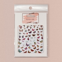 Наклейки для ногтей &laquo;Нежные бабочки&raquo;, разноцветные