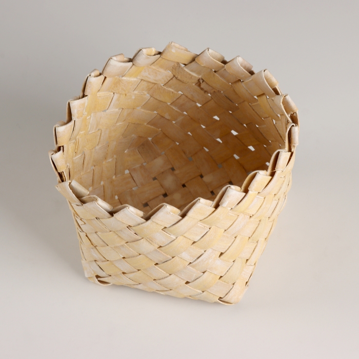 Кашпо плетеное, D14хН11,5см, оранжевый