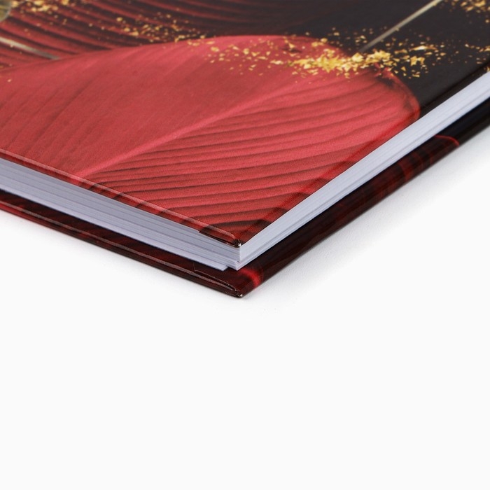 Ежедневник А5, 80 л, твердая обложка, бордовый &laquo;Золотому учителю&raquo;