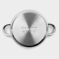 Кастрюля с крышкой из нержавеющей стали Доляна &laquo;Классика&raquo;, 2,2 л, d=19 см, капсульное дно
