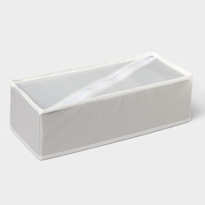 Органайзер для хранения белья LaDо́m, 6 ячеек, 34&times;15&times;10 см, цвет серый